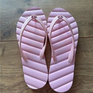 Tory Burch Pink Sandals with Textured Sole